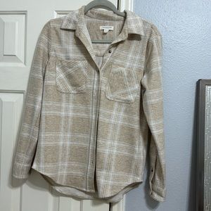 Cream & Tan Women’s Flannel